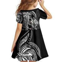 Polynesian Mermaid Plumeria Tribal Tattoo Family Matching Long Sleeve Bodycon Dress and Hawaiian Shirt LT01 - Polynesian Pride