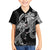 Polynesian Mermaid Plumeria Tribal Tattoo Family Matching Long Sleeve Bodycon Dress and Hawaiian Shirt