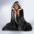 Polynesian Mermaid Plumeria Tribal Tattoo Hooded Blanket