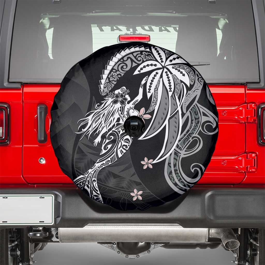 Polynesian Mermaid Plumeria Tribal Tattoo Spare Tire Cover LT01 - Polynesian Pride