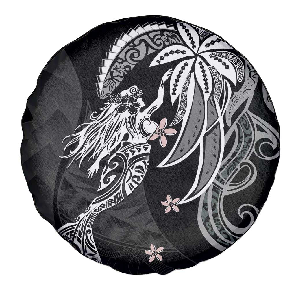 Polynesian Mermaid Plumeria Tribal Tattoo Spare Tire Cover LT01 - Polynesian Pride