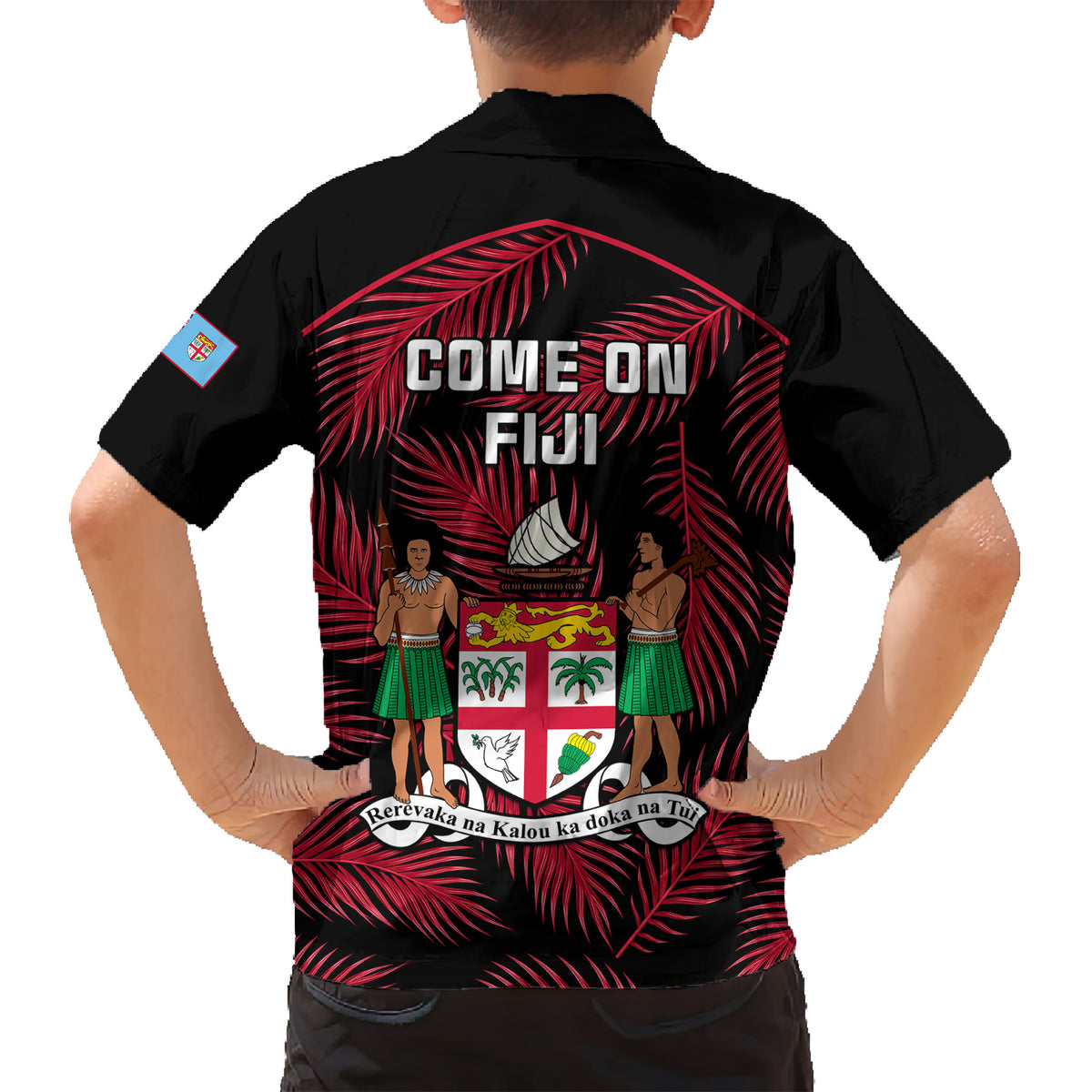 fiji-rugby-kid-hawaiian-shirt-flying-fijians-red-palm-tree-version