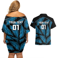 custom-fiji-rugby-couples-matching-off-shoulder-short-dress-and-hawaiian-shirt-flying-fijians-blue-palm-tree-version