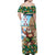 Hawaii Christmas Santa Claus Family Matching Off Shoulder Maxi Dress and Hawaiian Shirt Mele Kalikimaka Tropical Beach