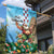 Hawaii Christmas Santa Claus Garden Flag Mele Kalikimaka Tropical Beach