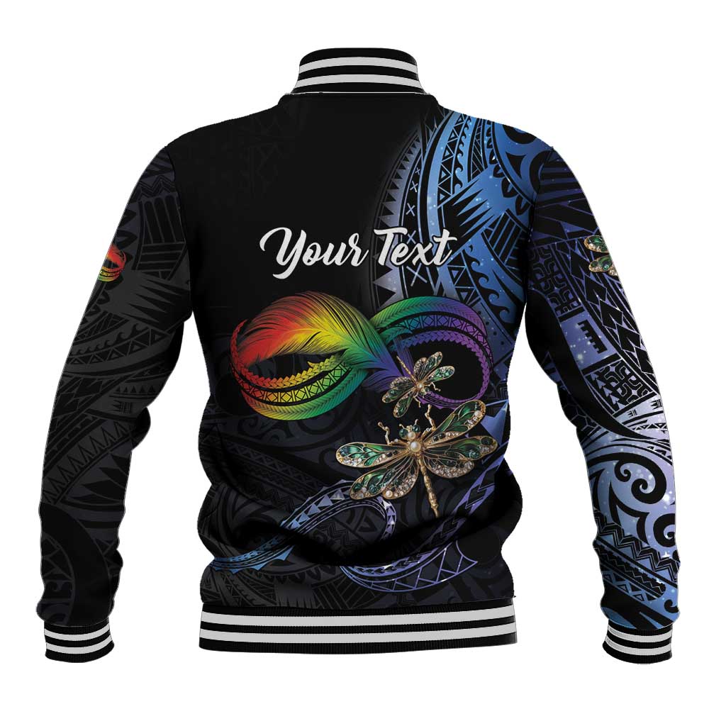 Personalised Polynesian Memorial Baseball Jacket As Long As I Breathe You'll Be Remembered LT01 - Polynesian Pride