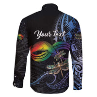 Personalised Polynesian Memorial Family Matching Off The Shoulder Long Sleeve Dress and Hawaiian Shirt As Long As I Breathe You'll Be Remembered LT01 - Polynesian Pride