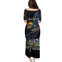 Personalised Polynesian Memorial Family Matching Puletasi and Hawaiian Shirt As Long As I Breathe You'll Be Remembered