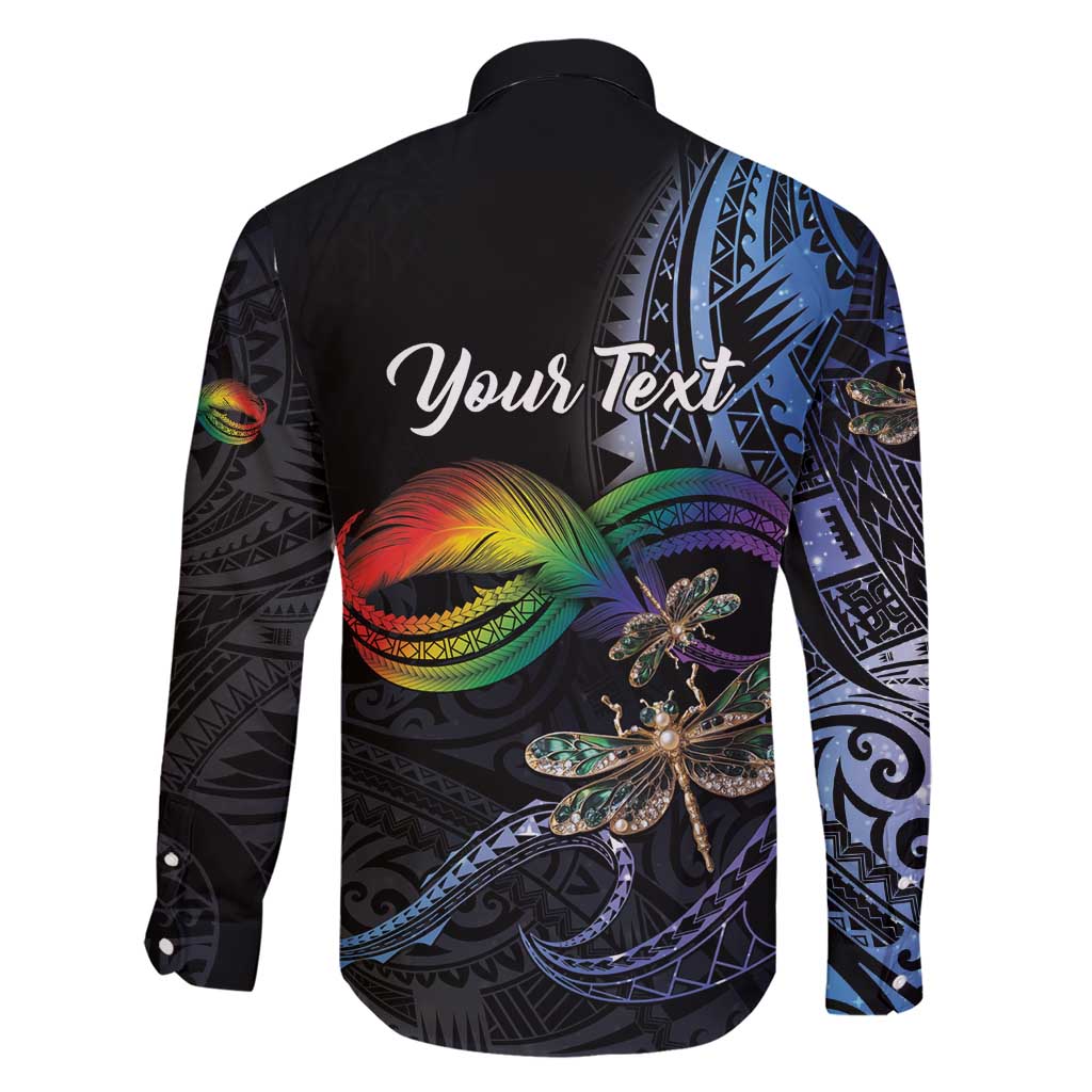 Personalised Polynesian Memorial Family Matching Short Sleeve Bodycon Dress and Hawaiian Shirt As Long As I Breathe You'll Be Remembered LT01 - Polynesian Pride