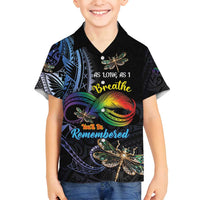 Personalised Polynesian Memorial Family Matching Tank Maxi Dress and Hawaiian Shirt As Long As I Breathe You'll Be Remembered LT01 Son's Shirt Colorful - Polynesian Pride