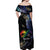 Personalised Polynesian Memorial Off Shoulder Maxi Dress As Long As I Breathe You'll Be Remembered