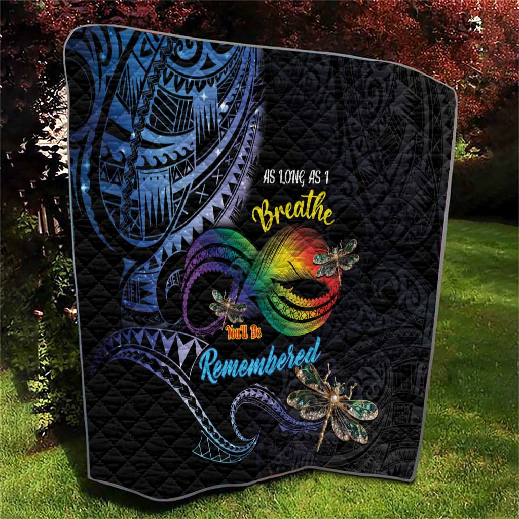 Polynesian Memorial Quilt As Long As I Breathe You'll Be Remembered