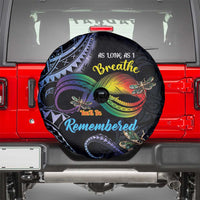 Polynesian Memorial Spare Tire Cover As Long As I Breathe You'll Be Remembered