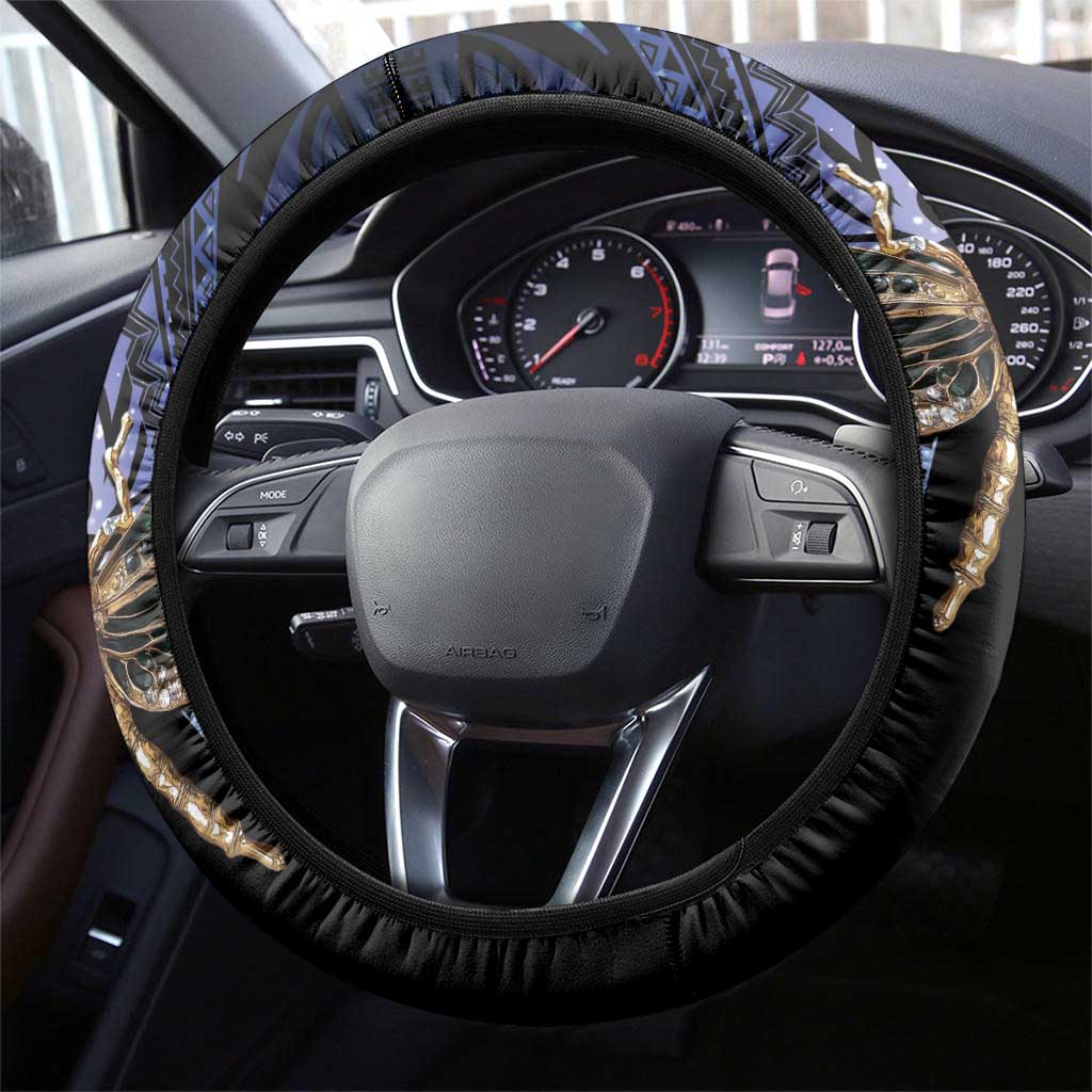 Polynesian Memorial Steering Wheel Cover As Long As I Breathe You'll Be Remembered