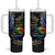 Personalised Polynesian Memorial Tumbler With Handle As Long As I Breathe You'll Be Remembered