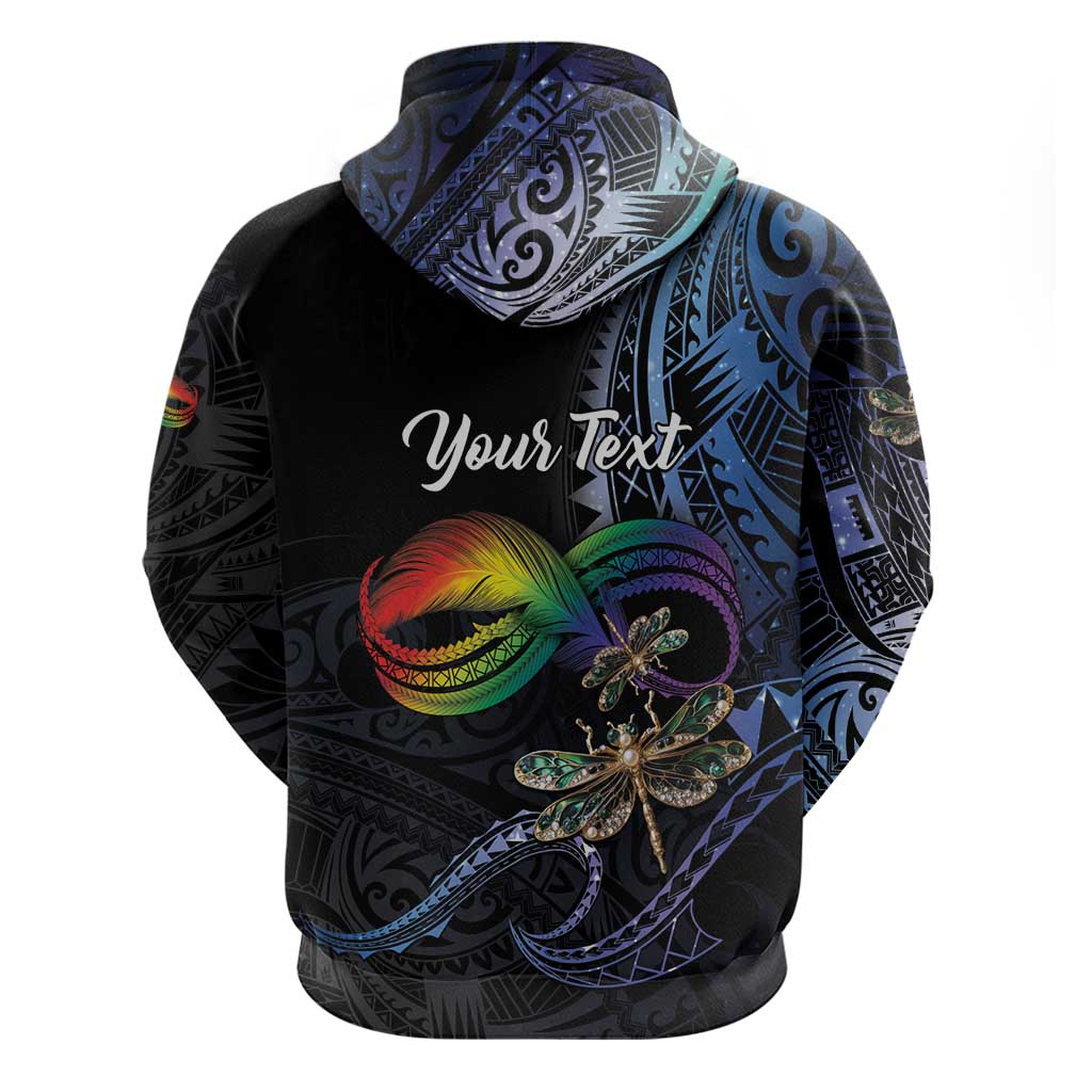 Personalised Polynesian Memorial Zip Hoodie As Long As I Breathe You'll Be Remembered LT01 - Polynesian Pride