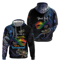 Personalised Polynesian Memorial Zip Hoodie As Long As I Breathe You'll Be Remembered LT01 - Polynesian Pride