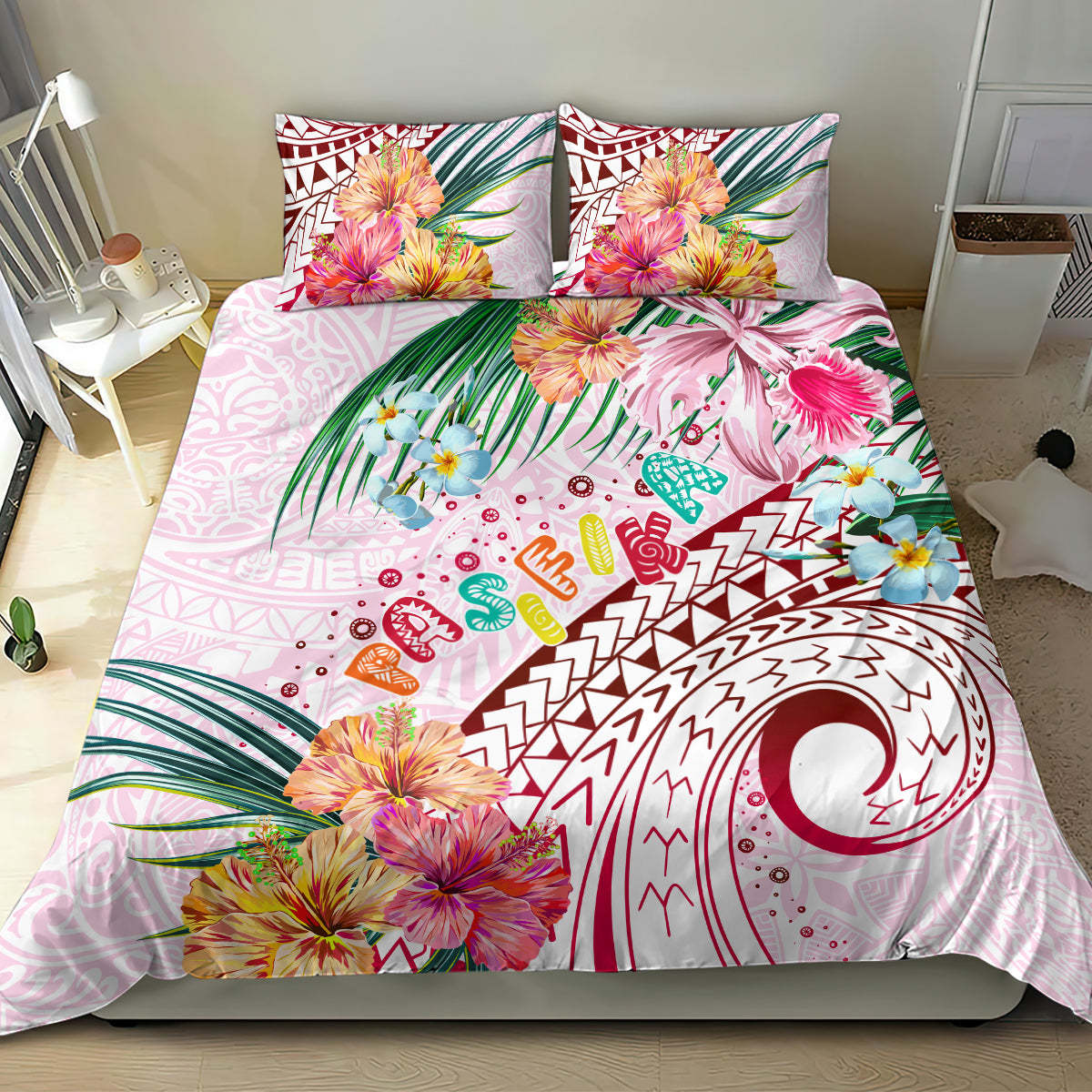 Pasifika Festival Bedding Set Tribal Pattern Tropical Style