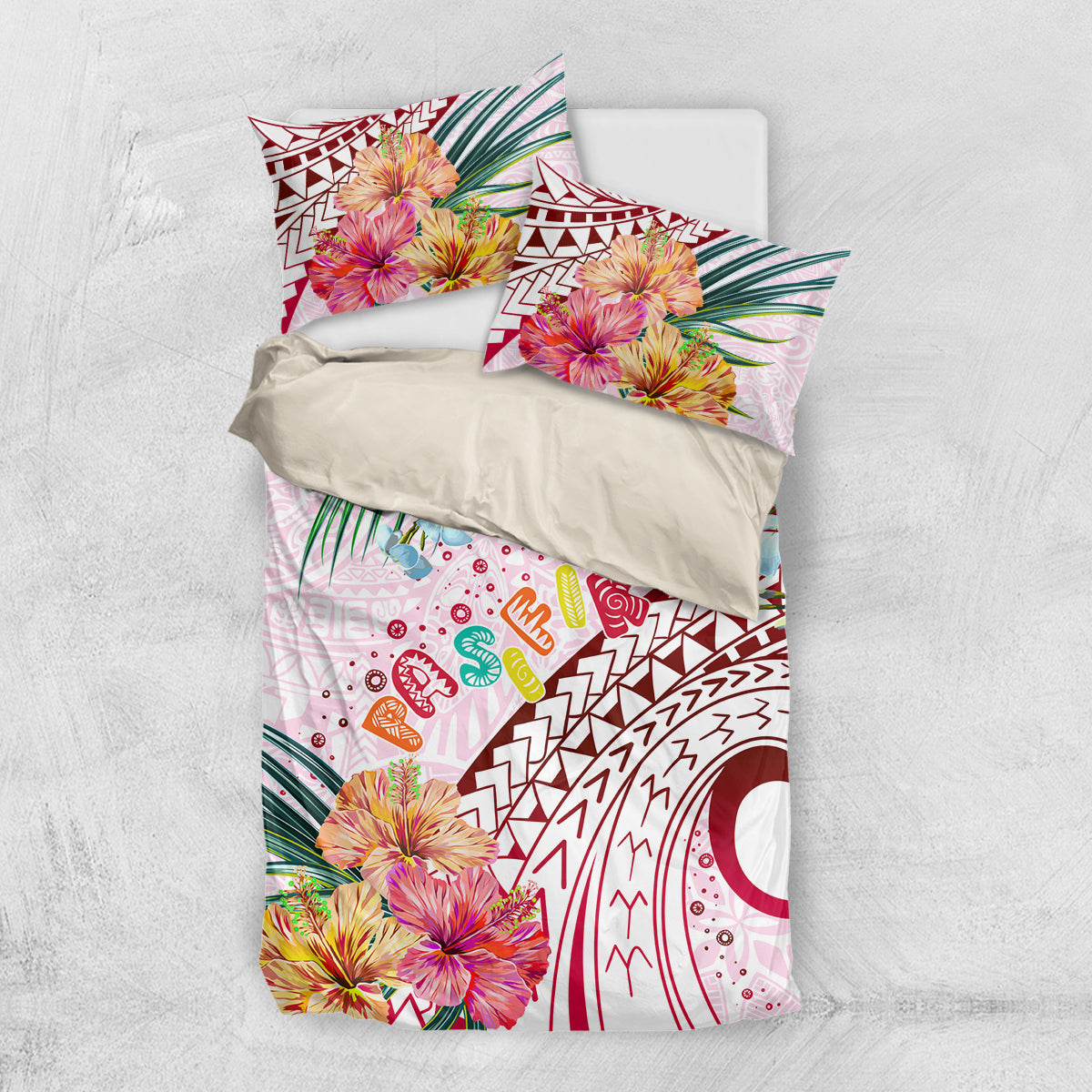 Pasifika Festival Bedding Set Tribal Pattern Tropical Style