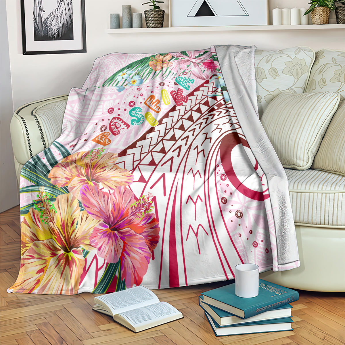 Pasifika Festival Blanket Tribal Pattern Tropical Style