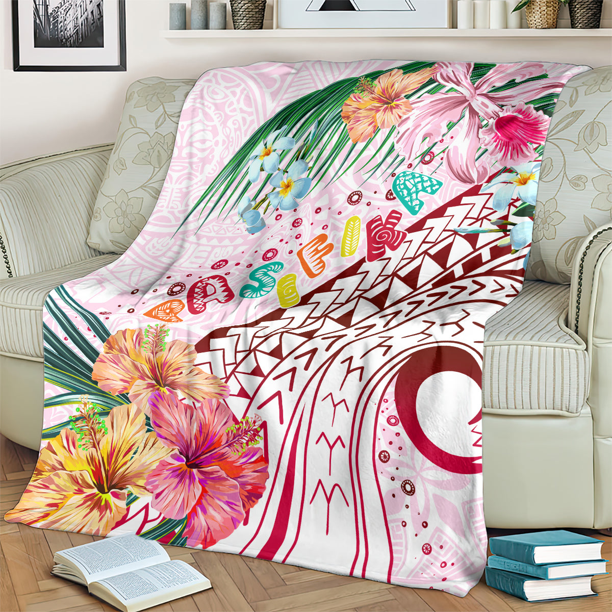 Pasifika Festival Blanket Tribal Pattern Tropical Style