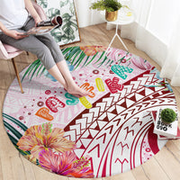 Pasifika Festival Round Carpet Tribal Pattern Tropical Style LT01 - Polynesian Pride