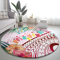 Pasifika Festival Round Carpet Tribal Pattern Tropical Style LT01 - Polynesian Pride