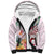 Pasifika Festival Sherpa Hoodie Tribal Pattern Tropical Style LT01 Unisex Pink - Polynesian Pride