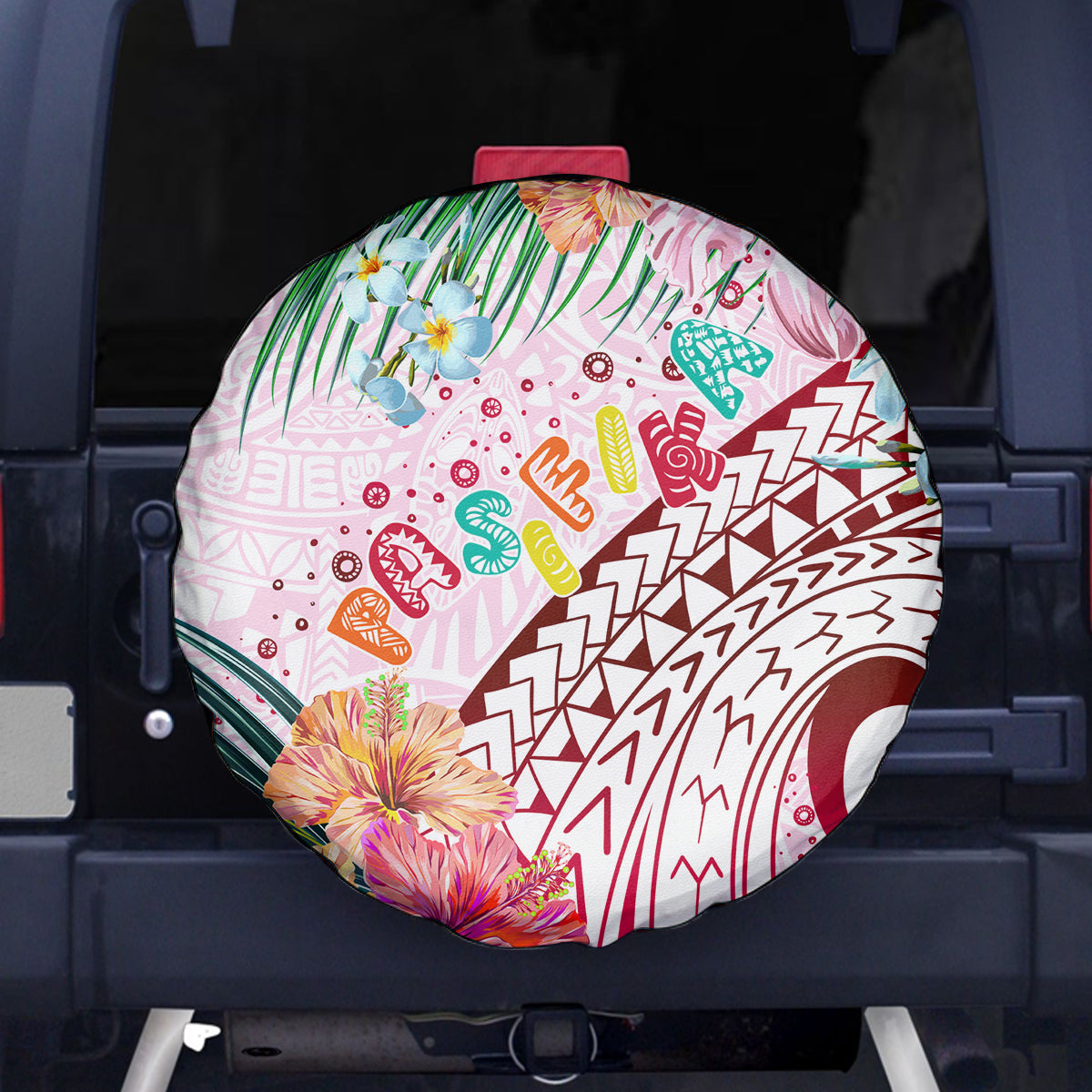 Pasifika Festival Spare Tire Cover Tribal Pattern Tropical Style LT01 - Polynesian Pride