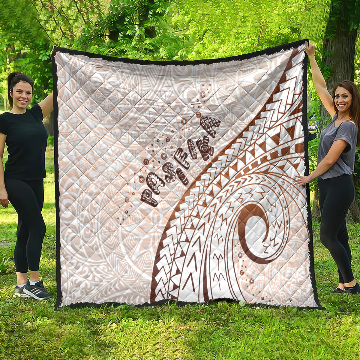 Pasifika Festival Quilt Vintage Tribal Pattern