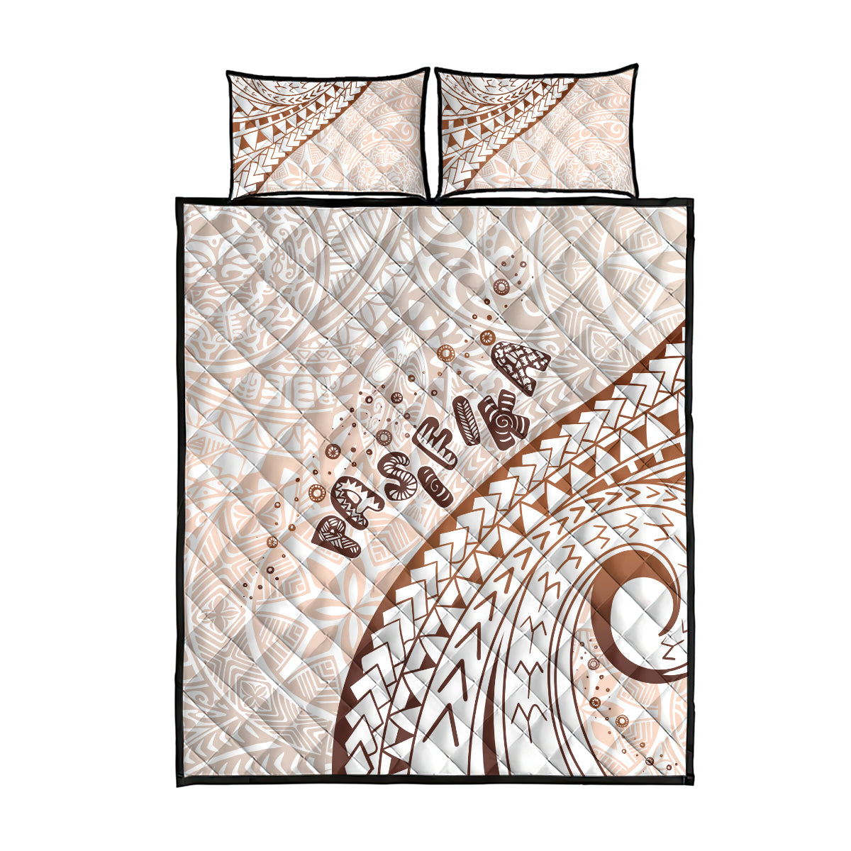 Pasifika Festival Quilt Bed Set Vintage Tribal Pattern