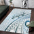 Pasifika Festival Area Rug Tribal Pattern Blue Version