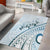 Pasifika Festival Area Rug Tribal Pattern Blue Version