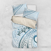 Pasifika Festival Bedding Set Tribal Pattern Blue Version