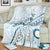 Pasifika Festival Blanket Tribal Pattern Blue Version