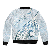 Pasifika Festival Bomber Jacket Tribal Pattern Blue Version LT01 - Polynesian Pride