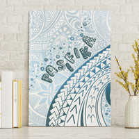 Pasifika Festival Canvas Wall Art Tribal Pattern Blue Version