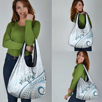 Pasifika Festival Grocery Bag Tribal Pattern Blue Version LT01 - Polynesian Pride
