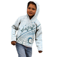 Pasifika Festival Kid Hoodie Tribal Pattern Blue Version LT01 - Polynesian Pride