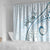 Pasifika Festival Shower Curtain Tribal Pattern Blue Version