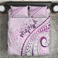 Pasifika Festival Bedding Set Tribal Pattern Lilac Version