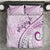 Pasifika Festival Bedding Set Tribal Pattern Lilac Version