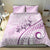 Pasifika Festival Bedding Set Tribal Pattern Lilac Version