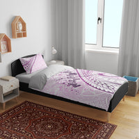 Pasifika Festival Bedding Set Tribal Pattern Lilac Version