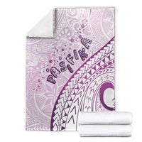 Pasifika Festival Blanket Tribal Pattern Lilac Version