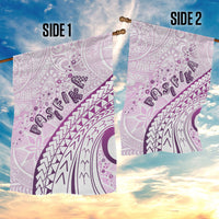 Pasifika Festival Garden Flag Tribal Pattern Lilac Version