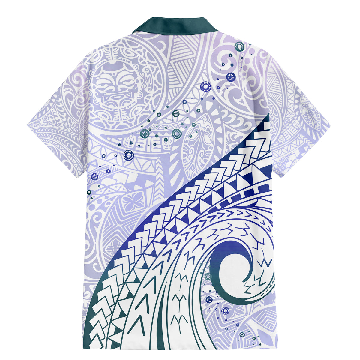 Pasifika Festival Family Matching Mermaid Dress and Hawaiian Shirt Tribal Pattern Violet Version LT01 - Polynesian Pride