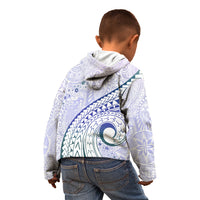 Pasifika Festival Kid Hoodie Tribal Pattern Violet Version LT01 - Polynesian Pride