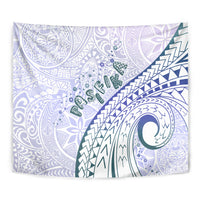 Pasifika Festival Tapestry Tribal Pattern Violet Version