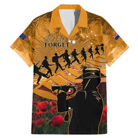 ANZAC Day 2024 Family Matching Mermaid Dress and Hawaiian Shirt Silver Fern With A Trumpet Soldier LT01 Dad's Shirt - Short Sleeve Art - Polynesian Pride